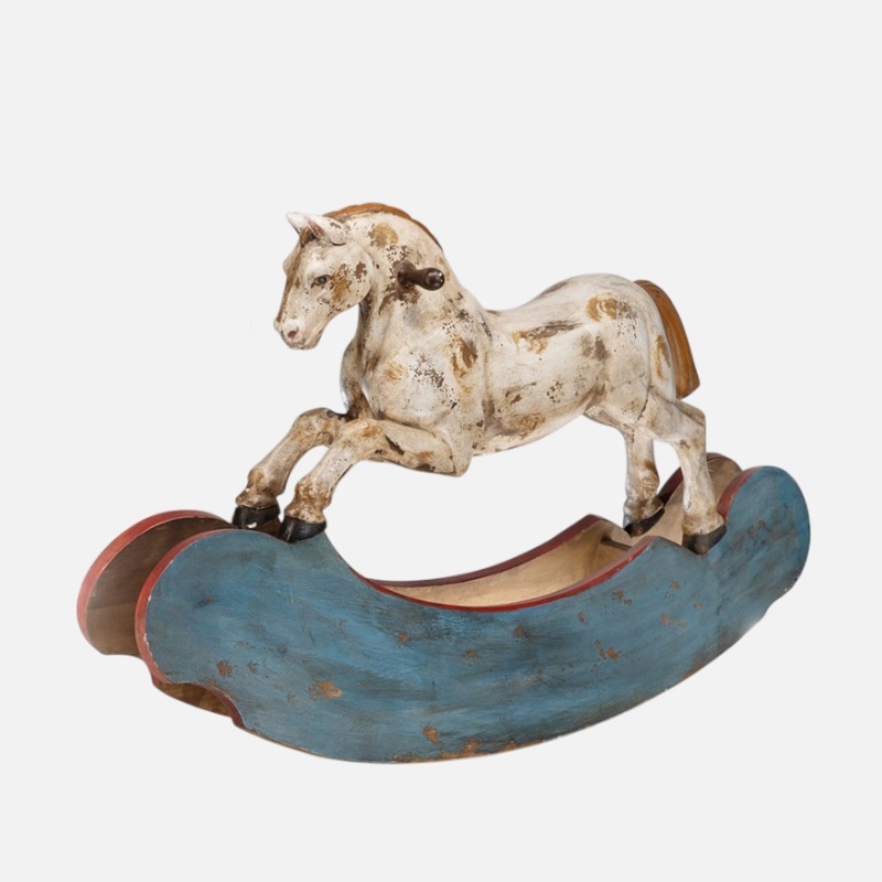 Cavallo a dondolo in legno