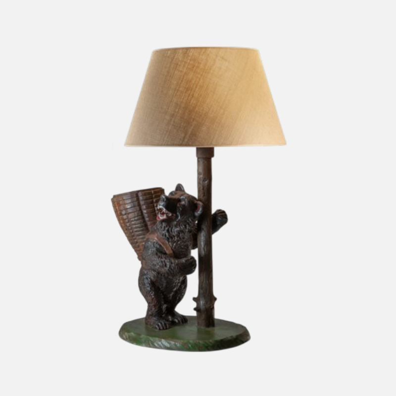 Lampada da tavolo figura di orso