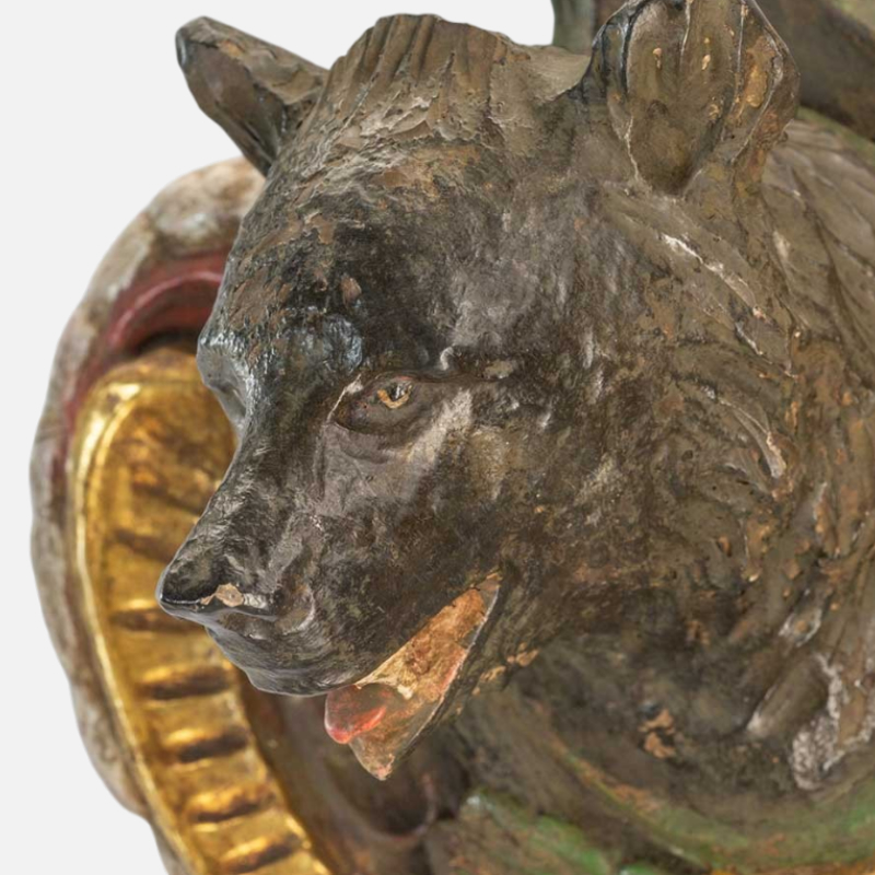Decorative Wall Tablet - Bear Figure