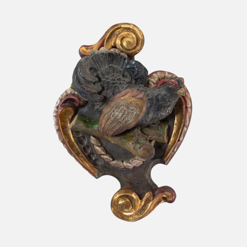 Tavoletta da muro decorativa - Figura GALLO CEDRONE