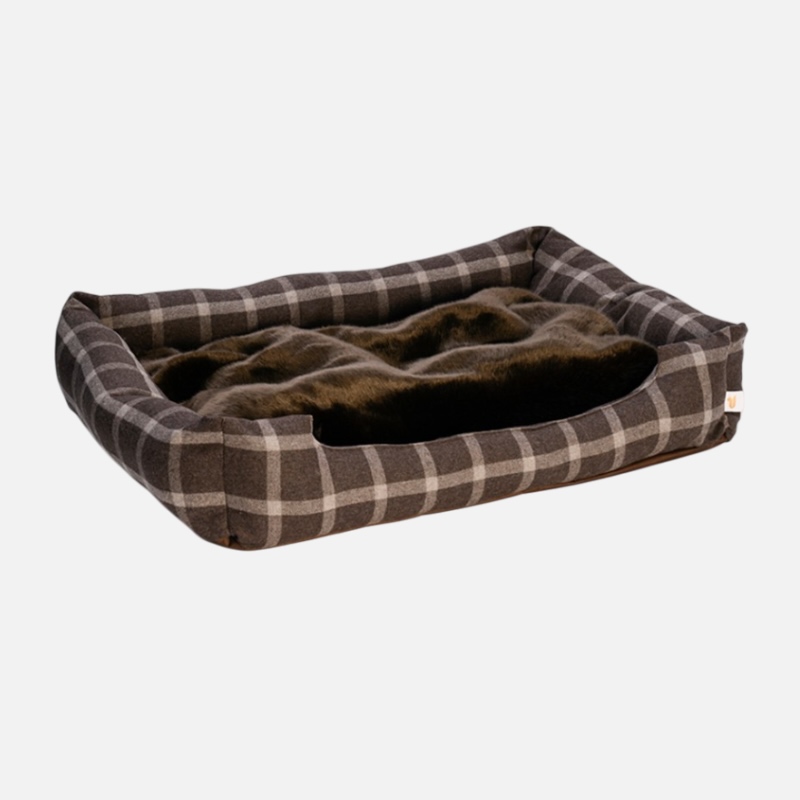 Cuccia di lusso per cani di grande taglia in stile alpino - Versione Marrone
